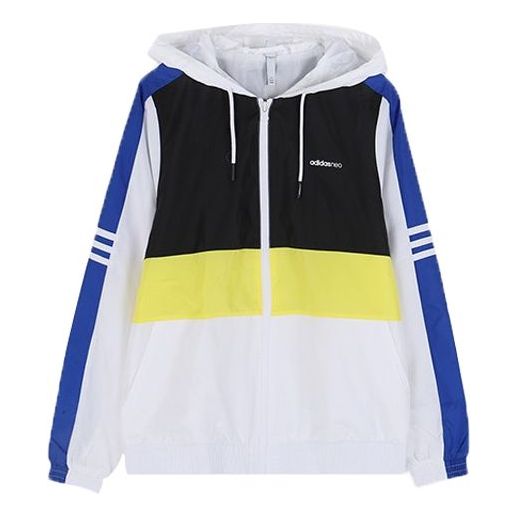 Ветровка adidas Originals Color Block Hooded Jacket Бяло | FK9955, 0