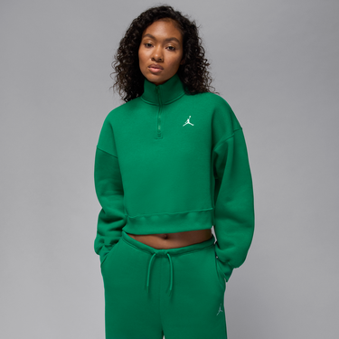 Суитчър Jordan Brooklyn Fleece 1/4-Zip Top Cotton/Polyester Зелено | IH2391-365, 0