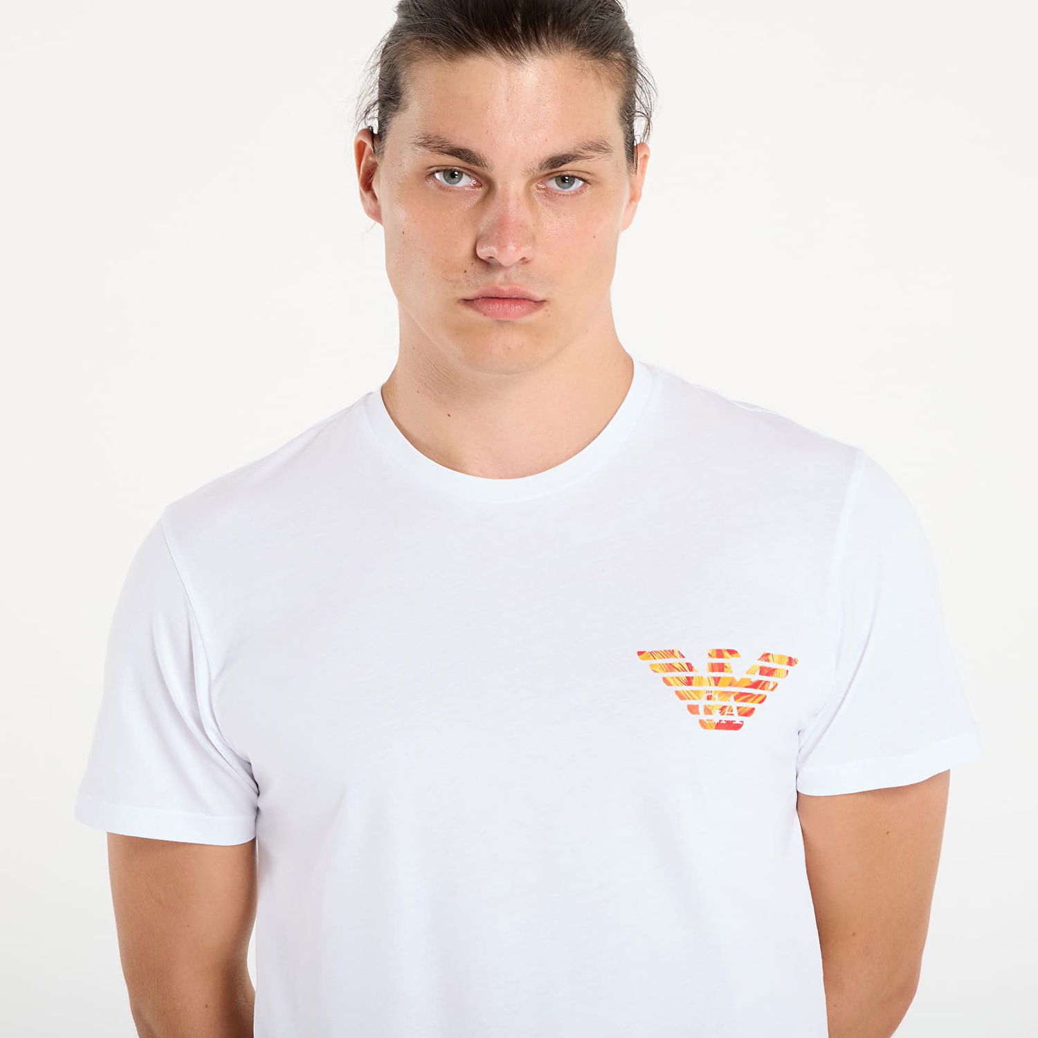 Тениска Emporio Armani EA7 Emporio Armani Crew Neck T-Shirt with Eagle Print Бяло | EM000574AF12349F0065, 1