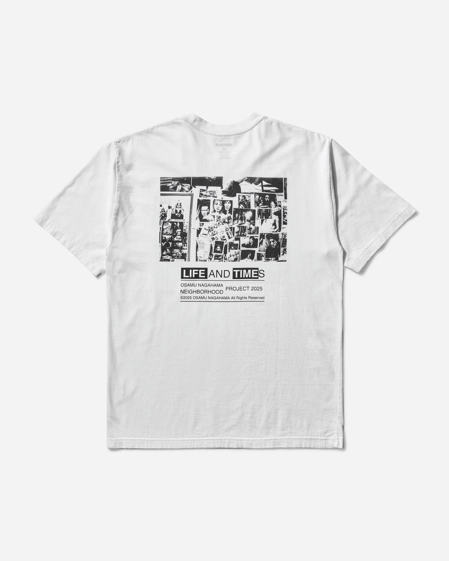 Тениска Neighborhood Osamu Nagahama SS-4 Graphic T-Shirt Бяло | 251PCNON-ST04 WH, 0
