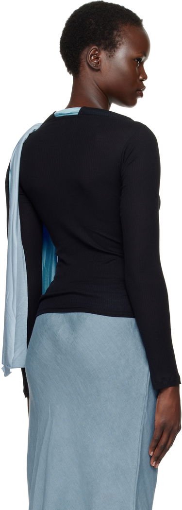 Пуловер Baserange Baserange Circ Long Sleeve T-Shirt Черно | TOCIL-RB-SP25, 2
