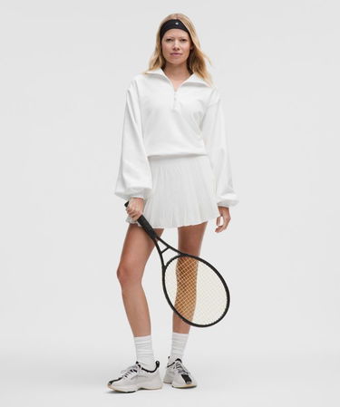 Суитчър lululemon Terry Cotton Tennis 1/2 Zip Top Бяло | prod20002823, 6