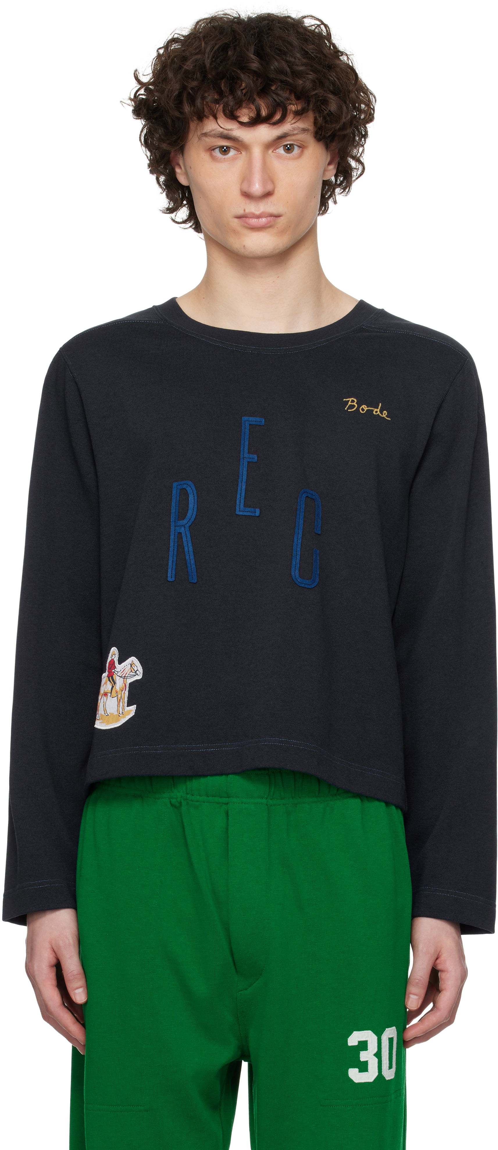Bode Rec Pullover Sweatshirt, 0