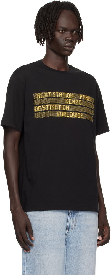 Тениска KENZO Kenzo Paris 'KENZO City' T-Shirt Черно | FF65TS2574SG, 1