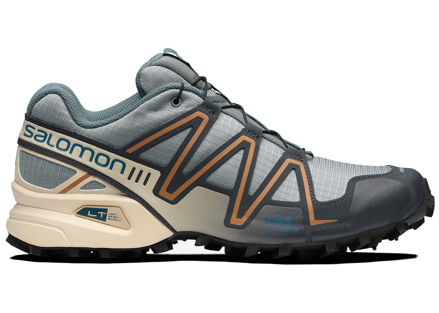 Кецове и обувки Salomon Speedcross 3 Quarry Bleached Sand Сиво | L41466000, 0