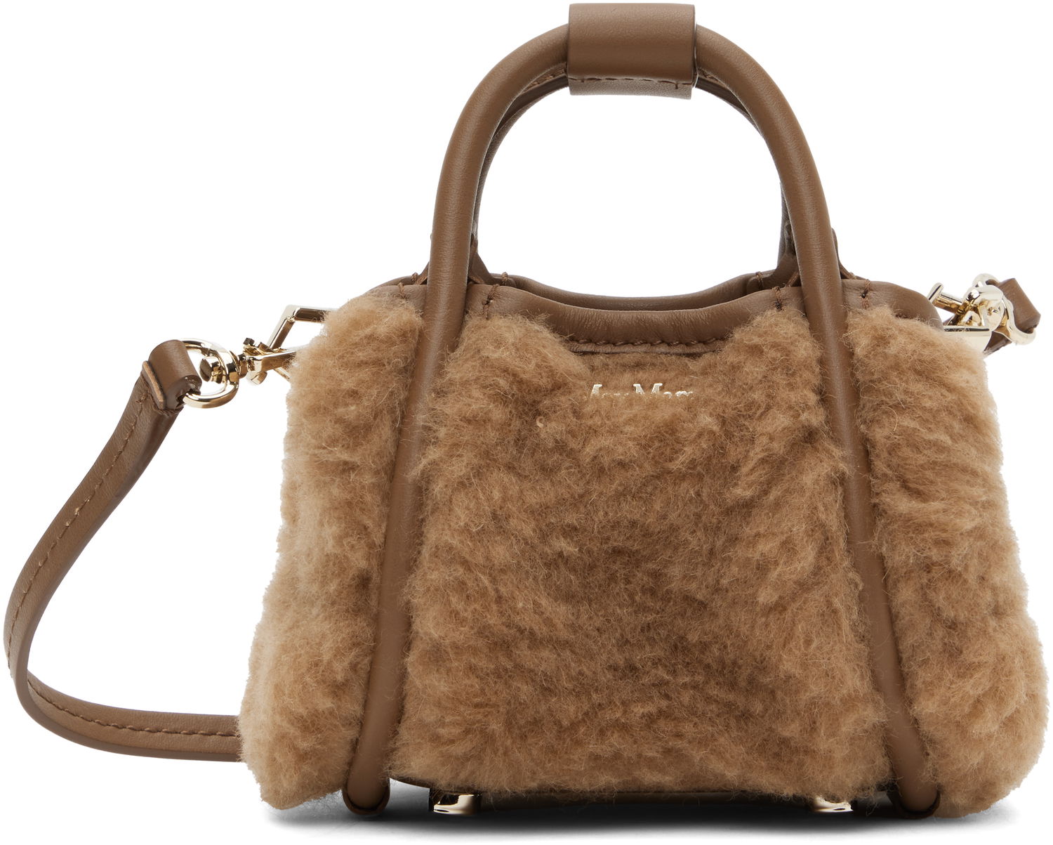 Дамска чанта Max Mara Mini Teddy Handle Bag Кафяво | 2424516212600 MM10739, 0