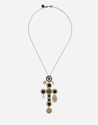 Dolce & Gabbana Sapphire Cross Charm Necklace