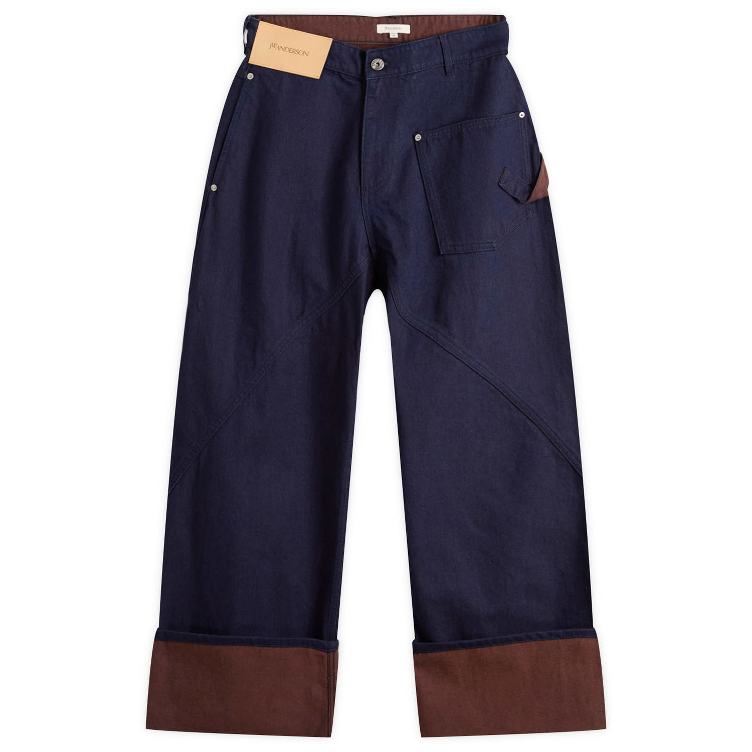 Дънки JW Anderson JW Anderson Turn Up Twisted Workwear Jeans Size 30 Тъмно синьо | DT0120-PG1836-807, 1