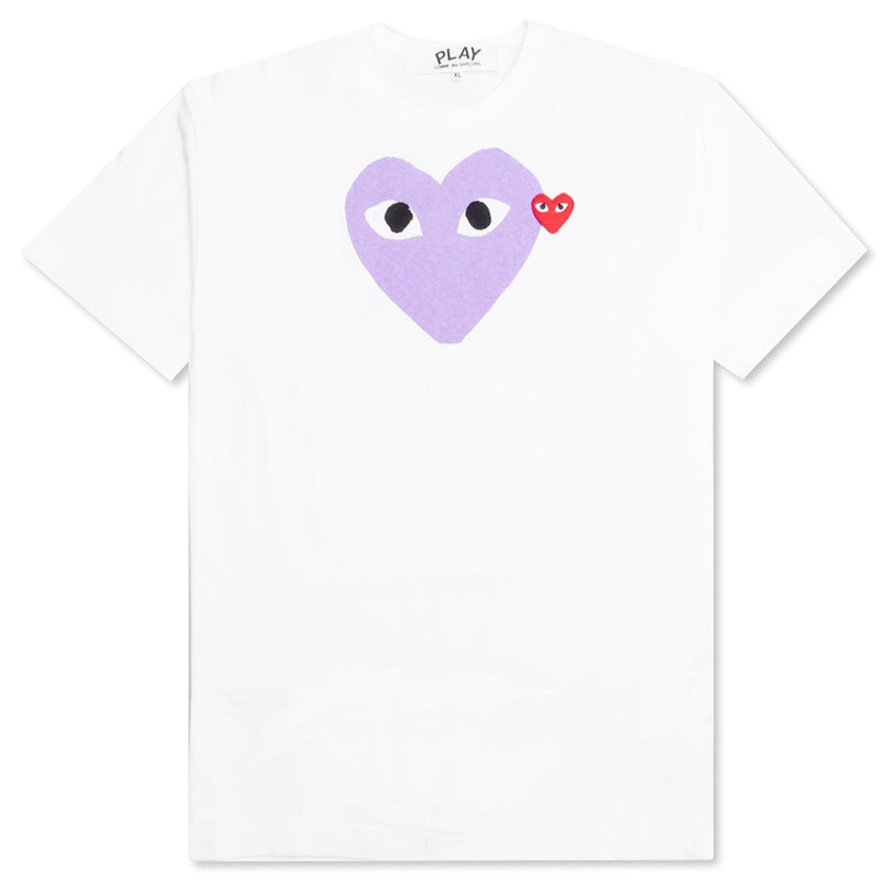Тениска Comme des Garçons Emblem Heart T-Shirt Бяло | AZ-T105-051-1 / P1T1051