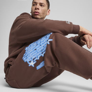 Спортни панталони Puma Dress Code Basketball Sweatpants Кафяво | 630295_01, 4