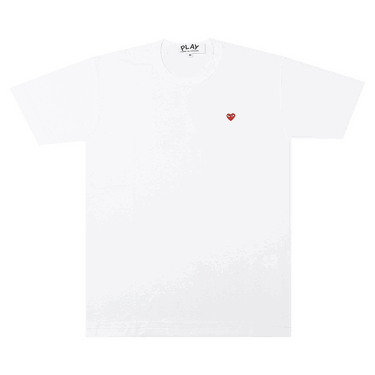 Тениска Comme des Garçons PLAY Small Heart T-Shirt Бяло | AZ T304 051 2, 0