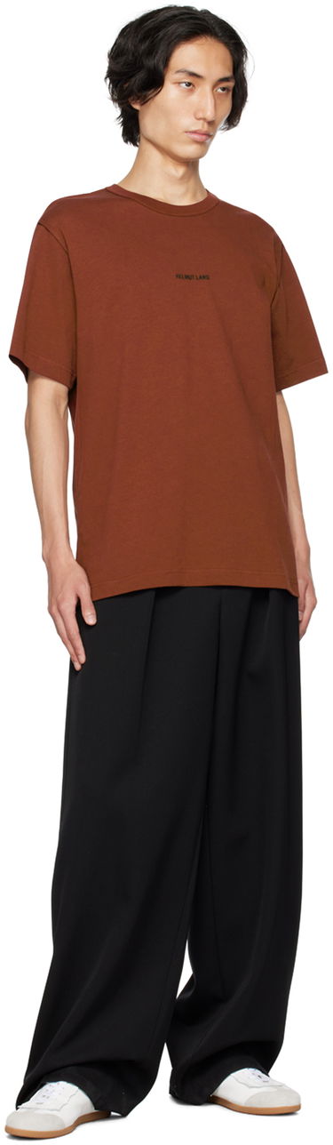 Тениска Helmut Lang Inside Out T-Shirt Кафяво | N04HM510, 3