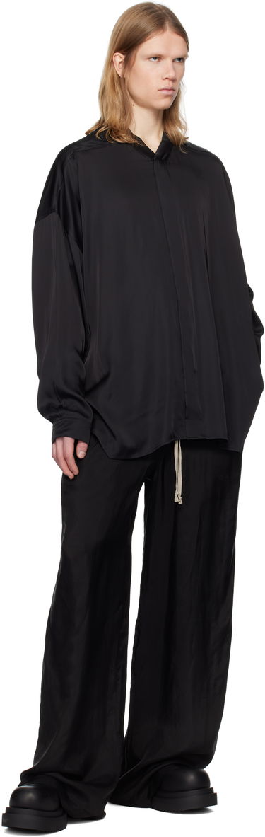 Риза Rick Owens Rick Owens Oversized Snap Collar Shirt Черно | RU01E5293 SCH, 3