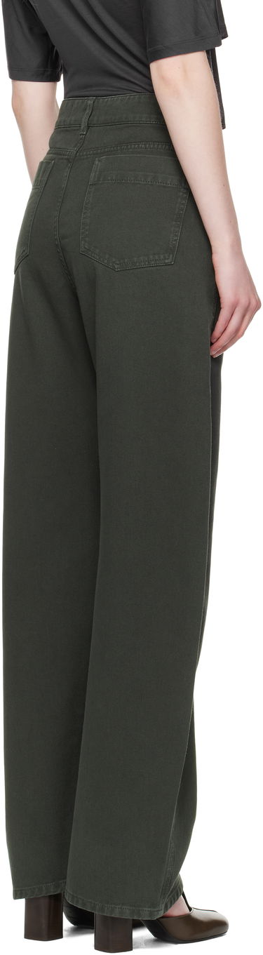 Дънки LEMAIRE Lemaire High Waisted Curved Jeans Зелено | PA1052 LD1039, 2