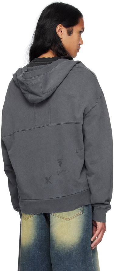 Пуловер We11done We11done Wide Neck Sweatshirt Сиво | WD-TH2-24-801-U-CH, 2