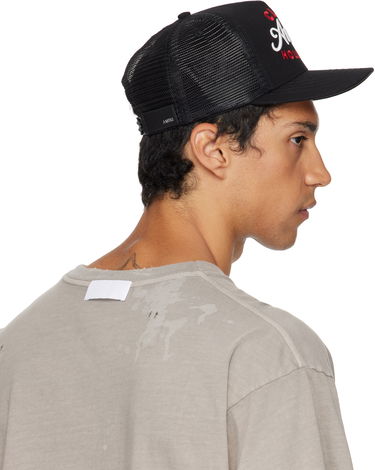 Шапка с козирка AMIRI AMIRI 'Club' Trucker Cap Черно | AMHATR1036, 2
