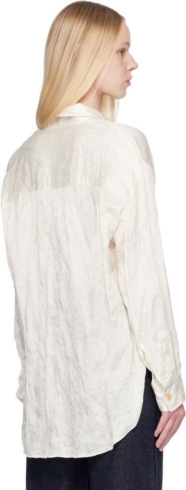 Риза Khaite Crinkled Goya Shirt Бяло | 2430466, 2