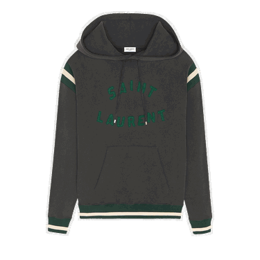Суитчър Saint Laurent Logo Varsity Hoody Черно | 689395 Y36SV 1175, 0