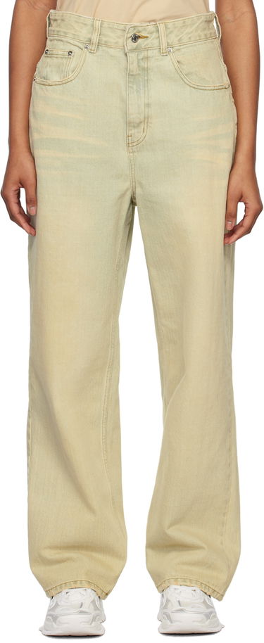 Дънки We11done Wide-Leg Jeans Зелено | WD-DP1-23-357-W-BG, 0