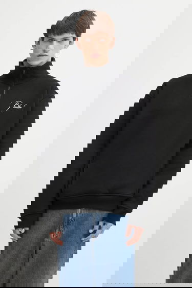 Суитчър Rhude Classique quarter zip sweatshirt with logo Черно | RHFW25ST01012, 0