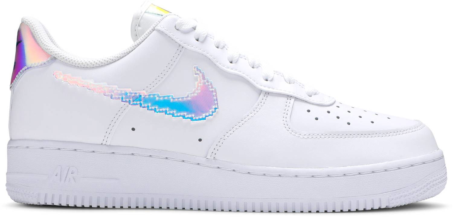 Кецове и обувки Nike Air Force 1 Low "Iridescent Pixel - White" Бяло | CV1699-100, 0