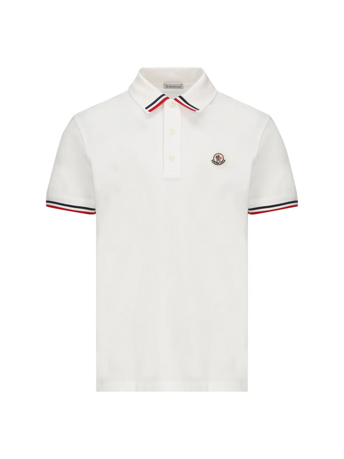 Поло тениска Moncler Logo Patch Polo Shirt Бяло | I1 091 8A00015 899UR 002, 0