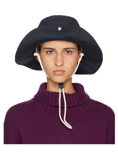 Шапка Jil Sander Button Bucket Hat Лилаво | J40TC0006_J45039