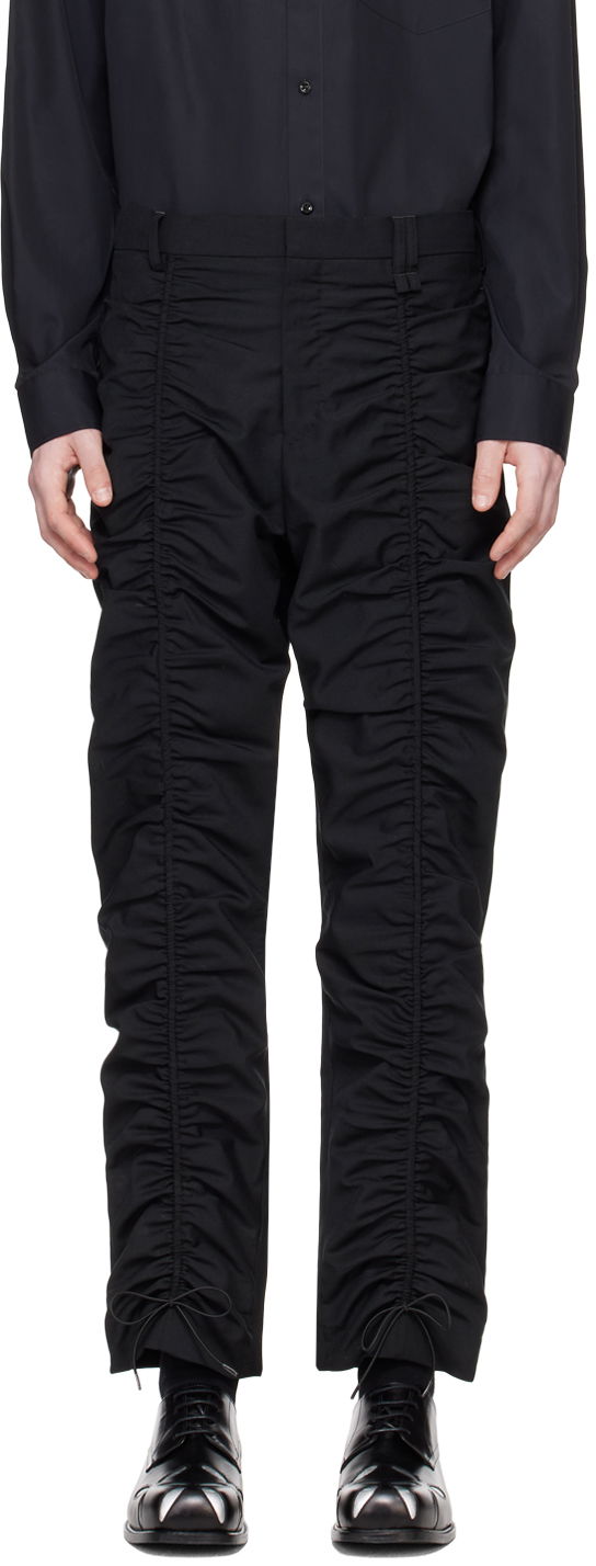 Панталони Simone Rocha Simone Rocha Ruched Trousers Черно | 4095 1075, 0
