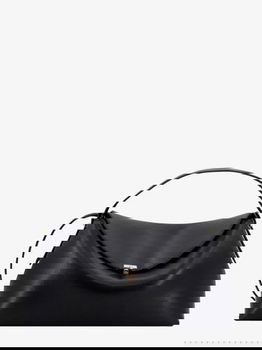 Чанта през рамо TOTEME T-Lock Leather Shoulder Bag Черно | 234WLGBG417LE0025001, 0