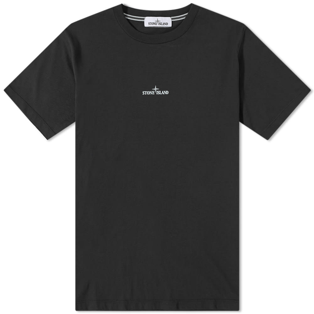 Тениска Stone Island Tricromia Three Print Tee Черно | 76152NS94-V0029, 0