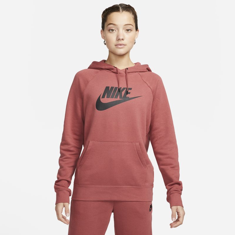 Суитчър Nike Sportswear Essential Fleece Hoodie Червено | DX2319-691, 0