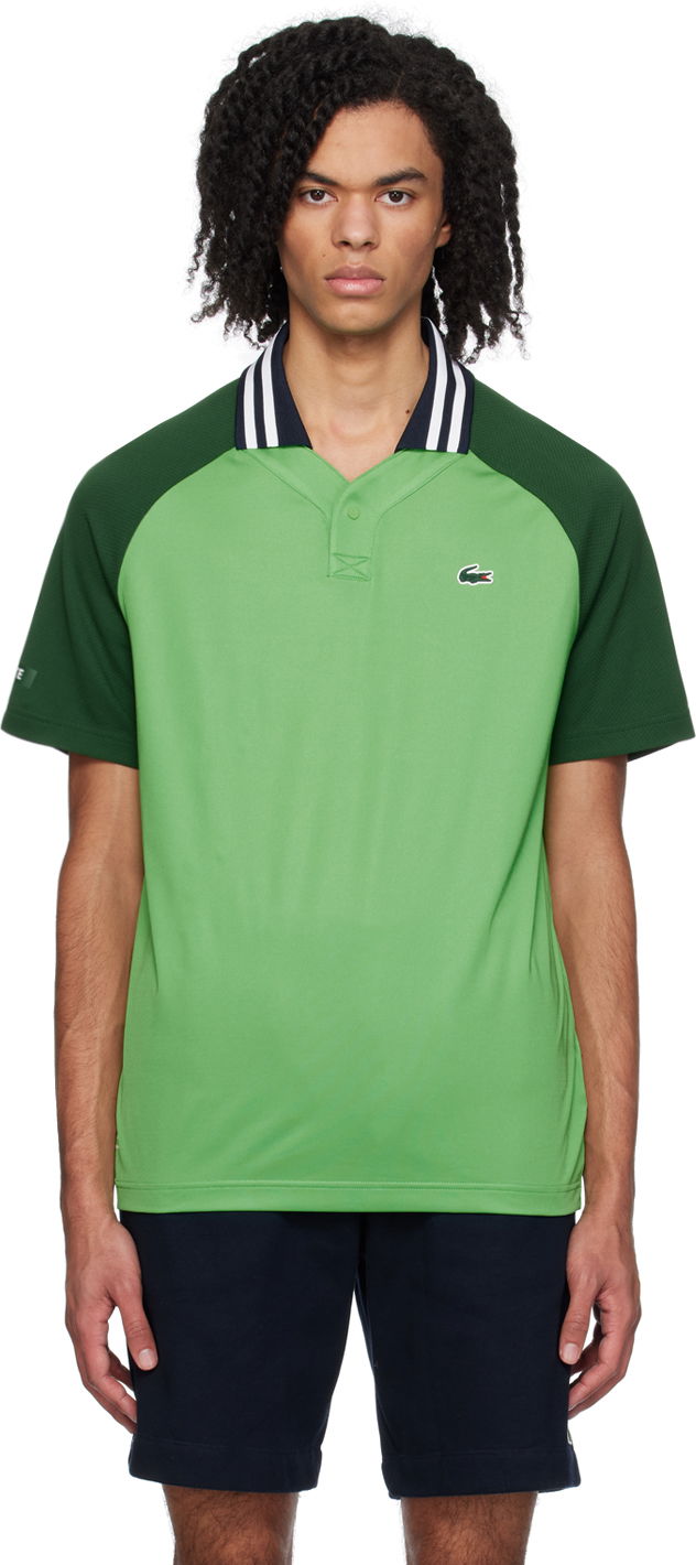 Поло тениска Lacoste Daniil Medvedev Edition Polo Зелено | DH7381_IUX, 0