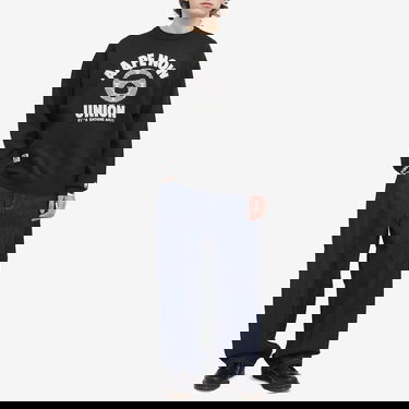 Пуловер AAPE by A Bathing Ape AAPE Union Monogram Knit Sweater Черно | AAPKNMB370XXNBKX, 4