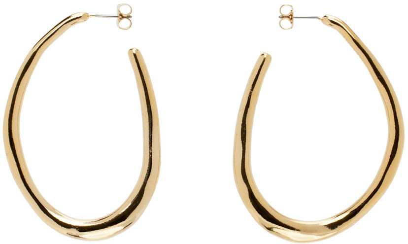 Обеци ISABEL MARANT Large Hoop Earrings Металик | BL0170FA-B3B13B