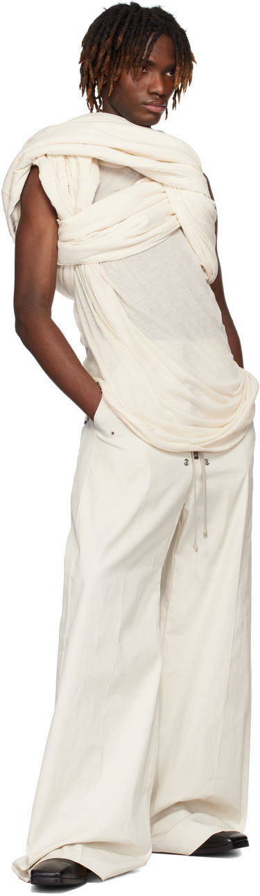 Потник Rick Owens Rick Owens Hollywood Triple Donut T-Shirt Бяло | RU01E5432 JNC, 3
