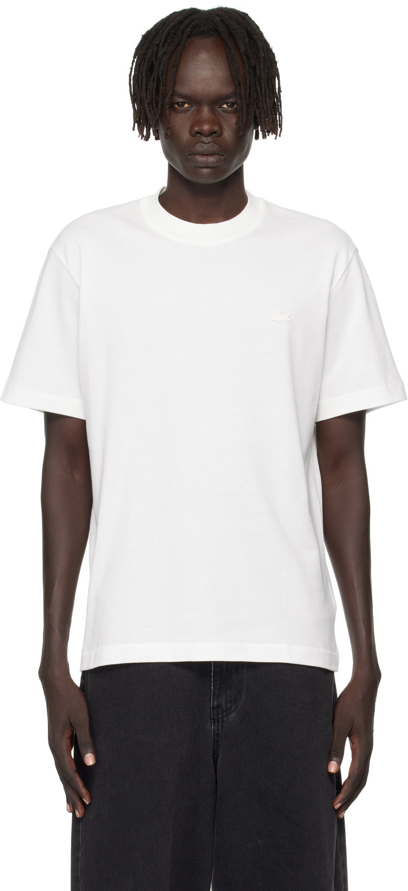 Тениска Lacoste Lacoste Back To Work Tier 0-1 T-Shirt Бяло | TH5477_70V