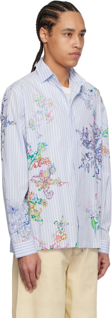 Риза Perks And Mini Perks and Mini Fractal Stripe Shirt Синьо | 3834, 1