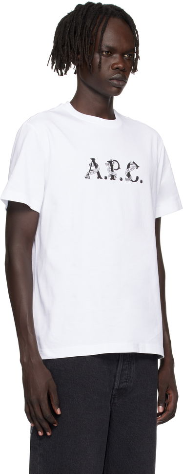 Тениска A.P.C. A.P.C. Hugo T-Shirt Бяло | COHGS-M26543, 1