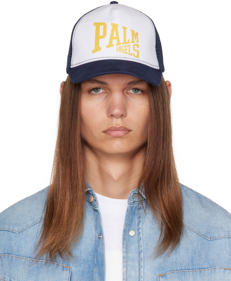 Шапка с козирка Palm Angels PA League Cap Тъмно синьо | PMLB095F23FAB0014676, 0