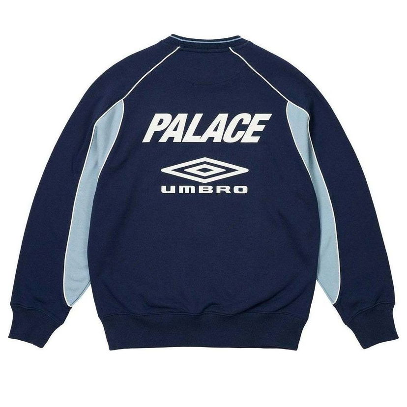 Суитчър Palace Palace x Umbro Crewneck Warm Up Sweatshirt Синьо | P26UMCS132