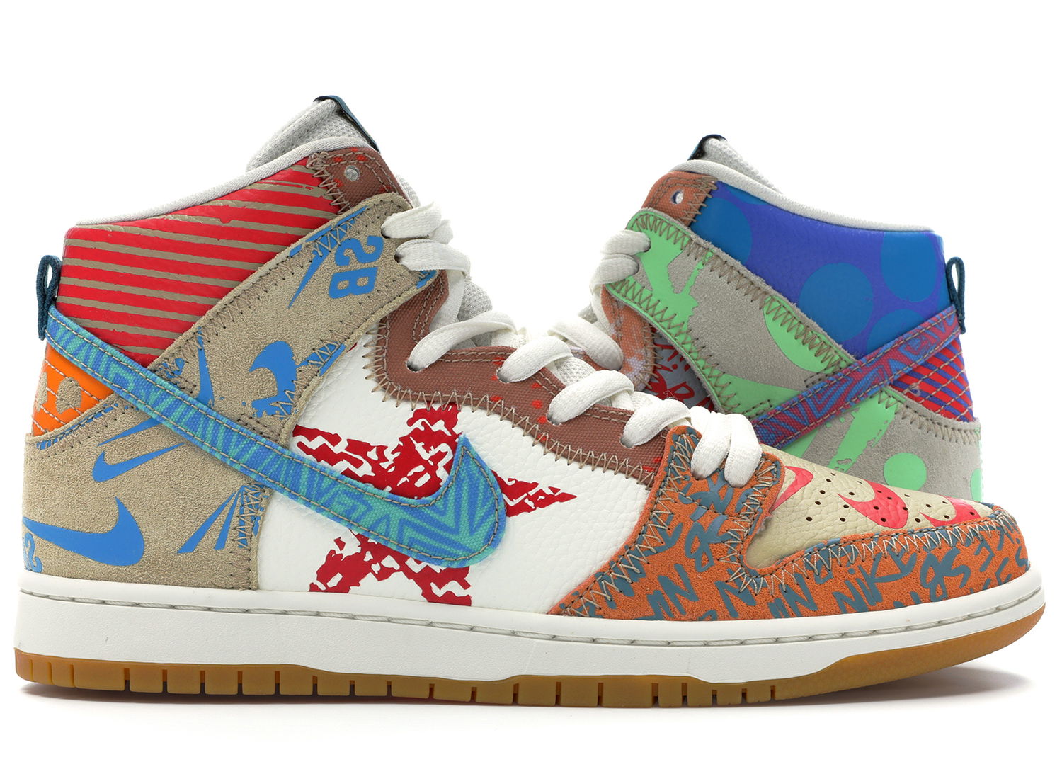 Кецове и обувки Nike SB Dunk High Thomas Campbell What the Dunk Многоцветен | 918321-381, 0
