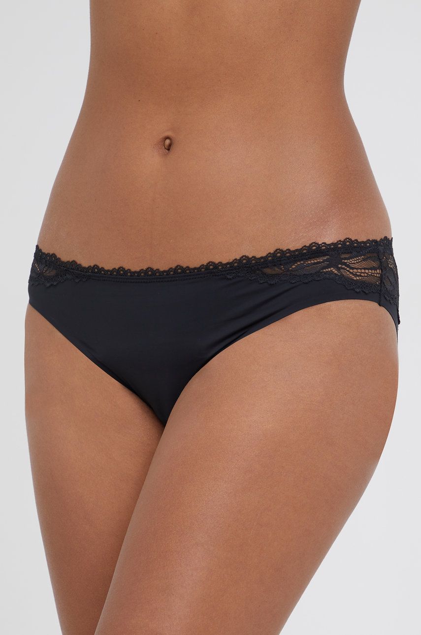 гащички CALVIN KLEIN Lace-Waist Bikini Briefs Черно | 000QF6398E.4890, 0