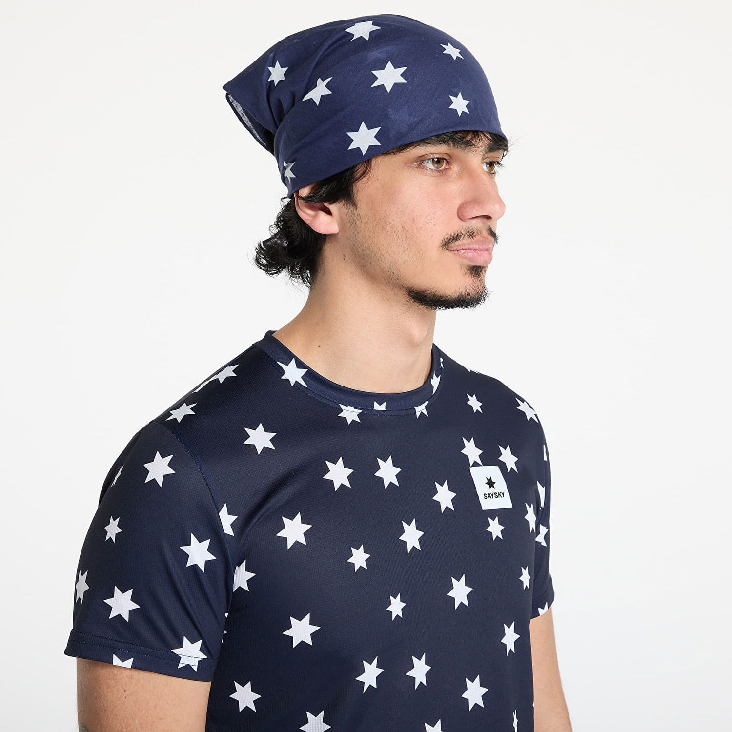 Тениска Saysky SAYSKY Stars Print Running Bandana Тъмно синьо | NUASC01C1028, 1
