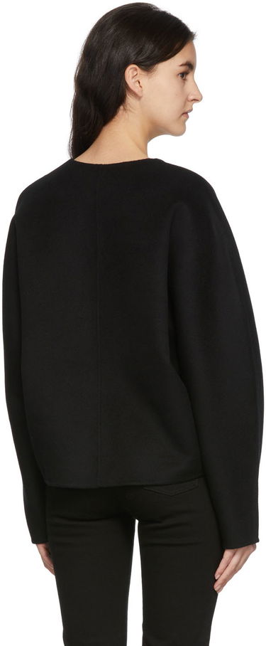 Пуловер TOTEME TOTEME Double Wool Cashmere V-Neck Sweater Черно | 214-716-717, 2