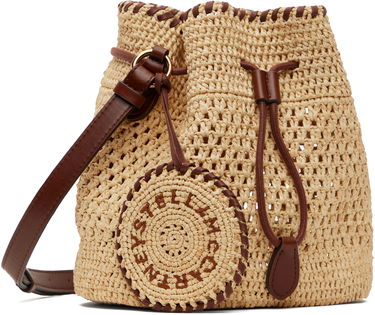 Дамска чанта Stella McCartney Stella McCartney Falabella Raffia Crochet Bucket Bag Бежово | 7B0153WP0376, 1