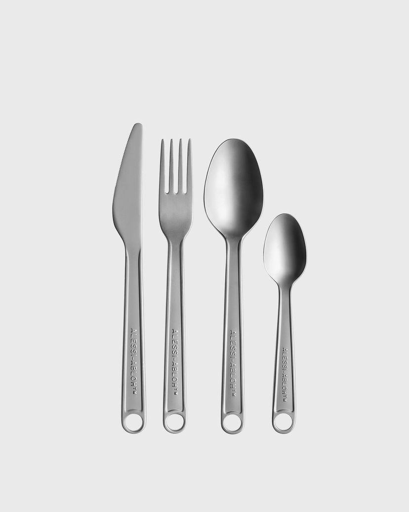 Домашен декор Alessi Four Piece Silver Tableware Set Металик | VA02S4