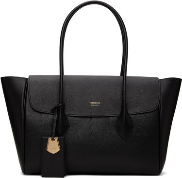Голяма пазарска чанта FERRAGAMO Ferragamo East-West XL Tote Черно | 770541, 0