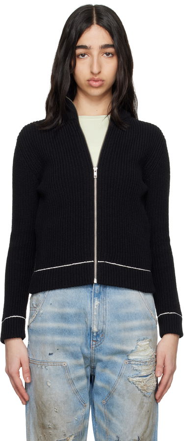 Пуловер Maison Margiela MM6 Maison Margiela Slitted Camionneur Track Jacket Черно | S62AN0142 M13124, 0