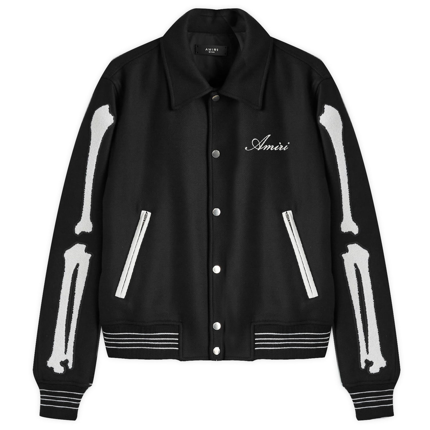 Яке бомбър AMIRI Varsity Bones Jacket Черно | AMOUVY1007-099, 0