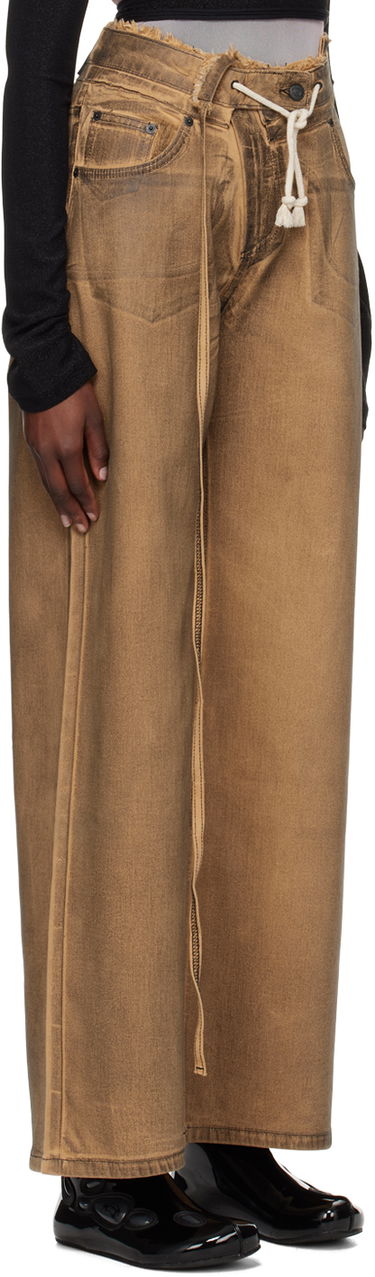 Дънки Ottolinger Ottolinger Exclusive Paperbag-Waist Jeans Кафяво | 1702808, 1